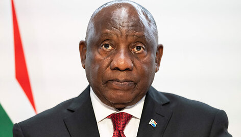 Cyrilas Ramaphosa / ENNIO LEANZA / AFP