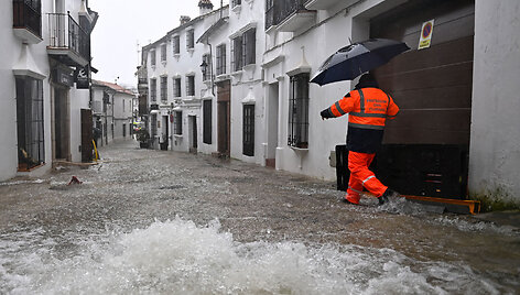 Potvynis Portugalijoje / JORGE GUERRERO / AFP