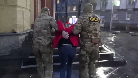 FSB pareigūnų vykdomas suėmimas Rusijoje / IMAGO / IMAGO/SNA