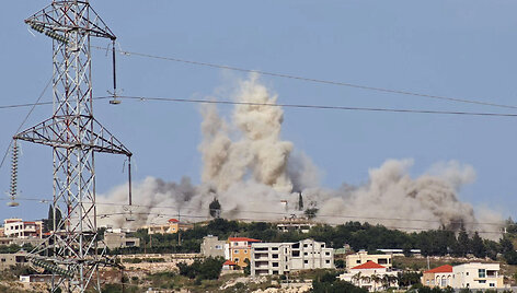 Izraelio smūgio Libane padariniai / KAWNAT HAJU / AFP