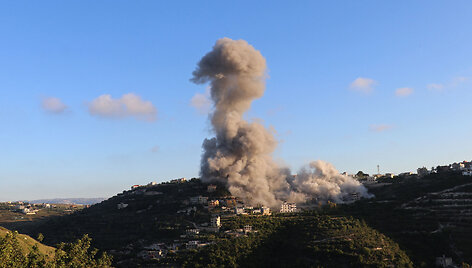 Izraelio smūgio Libane padariniai / KAWNAT HAJU / AFP