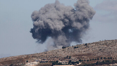 Izraelio smūgių Libane padariniai / - / AFP