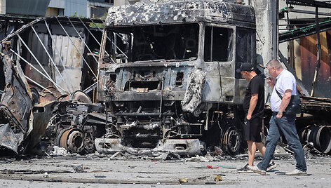 Rusijos smūgių Zaporižioje padariniai / Serhii Chalyi / REUTERS