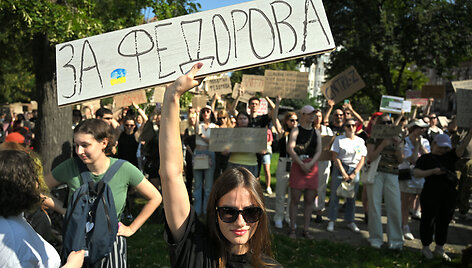 Protestas prie&scaron; M. Fedorovo atleidimą / Yevhen Kotenko / ZUMAPRESS.com