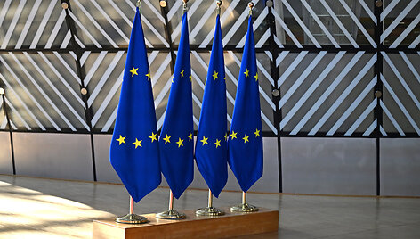 Europos Sąjungos vėliavos / Michael Brandt / dpa/picture-alliance