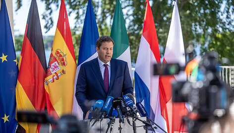 Vokietijos finansų ministras Larsas Klingbeilas  / Michael Kappeler / dpa/picture-alliance