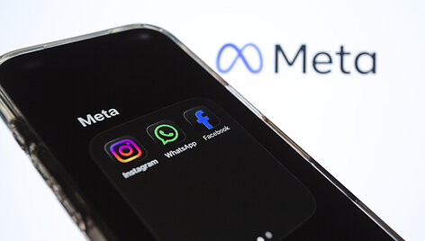 &bdquo;Meta&ldquo; ir jos valdomų programėlių logotipai / Andre M. Chang / ZUMAPRESS.com