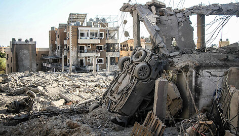 Izraelio smūgių Libane padariniai / KAWNAT HAJU / AFP