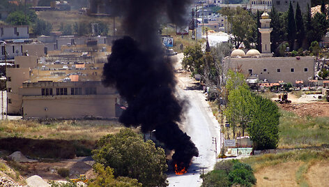 Izraelio smūgio Libane padariniai / ABBAS FAKIH / AFP