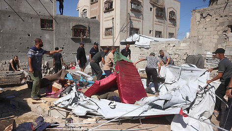 Izraelio smūgių Gazos Ruože padariniai / BASHAR TALEB / AFP