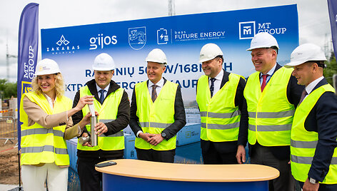 Baterijų parko statybos Raseinių rajone / &bdquo;Miesto gijos&ldquo; nuotr.