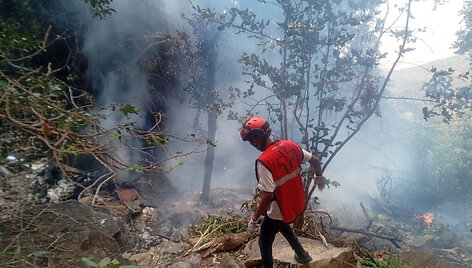 Nelaimės vieta Kenijoje / Kenya Red Cross / via REUTERS