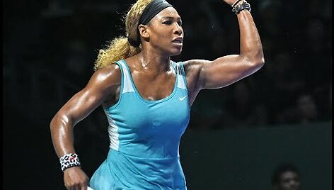 VIDEO kadras: Serena Williams trečius metus i&scaron; eilės laimėjo baigiamąjį WTA Championships turnyrą