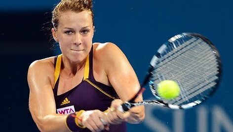 VIDEO kadras: Brisbeno turnyro finale kovos Serena Williams ir Anastasija Pavliučenkova