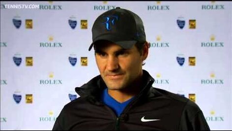 VIDEO kadras: Rogeris Federeris tikisi sėkmingo pasirodymo &Scaron;anchajuje 