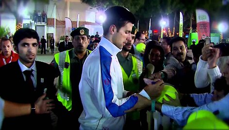 VIDEO kadras: Dubajus 2012 &ndash; Džokovičius, Federeris, Murray 