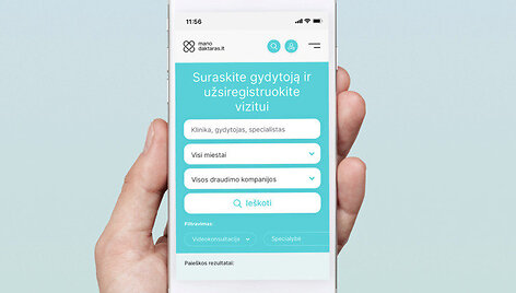 Platformoje manodaktaras.lt &ndash; 350 000-oji registracija pas gydytoją