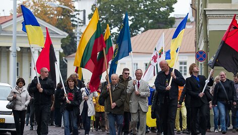Lietuviai eitynėse i&scaron;rei&scaron;kė paramą Ukrainai