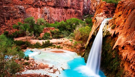  Havasu krioklys Didžiajame kanjone, JAV