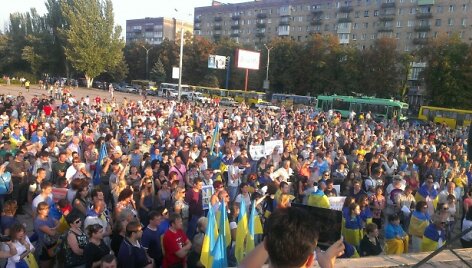 Mariupolio gyventojai nusiteikę ryžtingai kovoti su okupantais
