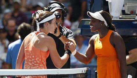 Anastasija Sevastova ir Sloane Stephens