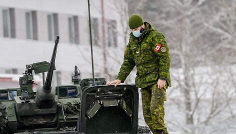 Kanados karys Latvijoje / GINTS IVUSKANS / AFP