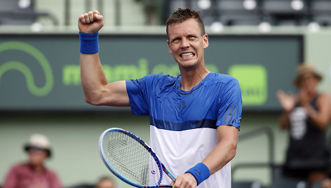 „Miami Open“: Tomašas Berdychas – Richardas Gasquet