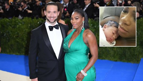 Serena Williams ir Alexis Ohanianas pristatė pasauliui savo naujagimę dukrą