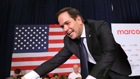 Marco Rubio &scaron;ventė pergalę Floridoje