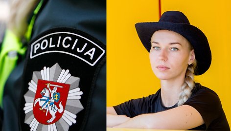 Policija (asociatyvus kadras) ir Birutė Navickaitė