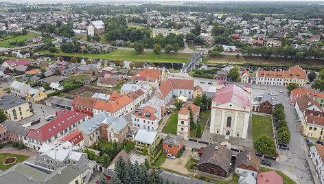 Kėdainių miestas iš aukštai