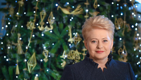 Prezidentė Dalia Grybauskaitė, kalėdinis sveikinimas