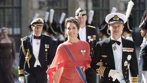 Danijos princas Frederikas su žmona princese Mary