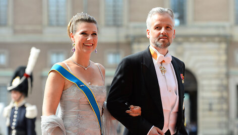 Norvegų ra&scaron;ytojas Ari Behnas su Norvegijos princese Maertha Louise 