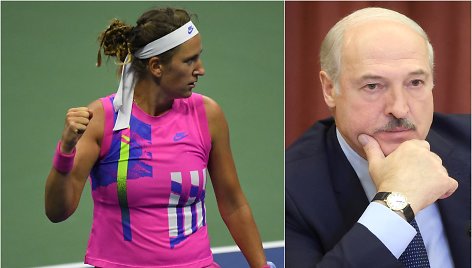 Viktorija Azarenka ir Aliaksandras Lukašenka