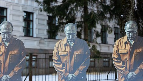 akcija &bdquo;PUTinJail&ldquo; / Patricija Adamovič/BNS nuotr.