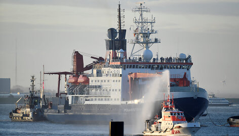 Arkties tyrimų misijoje naudotas mokslinių tyrimų laivas &bdquo;Polarstern&ldquo;