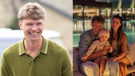 Mindaugas Kuzminskas  su šeima