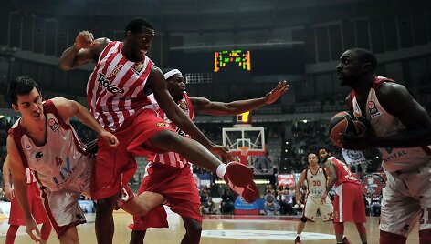 &bdquo;Olympiakos&ldquo; ir &bdquo;Galatasaray&ldquo; mačas baigėsi mu&scaron;tynėmis