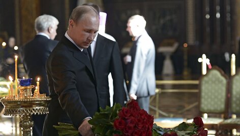 Vladimiras putinas atsisveikino su ra&scaron;ytoju Valentinu Rasputinu