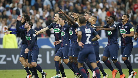 PSG futbolininkai i&scaron;kovojo Prancūzijos taurę