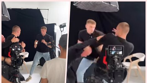 &nbsp;Ignas Pauliukevičius staiga pakilo nuo kėdės ir užpuolė jį įžeidusį Edviną &Scaron;alkovskį.