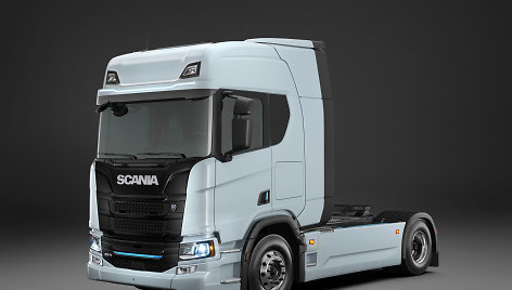 „Scania“ pristatė elektrinius tolimųjų reisų vilkikus 45R BEV