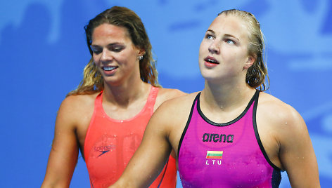 Julija Jefimova ir Rūta Meilutytė