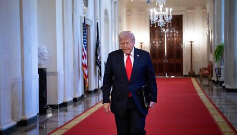 JAV prezidentas Donaldas Trumpas / BRENDAN SMIALOWSKI / AFP