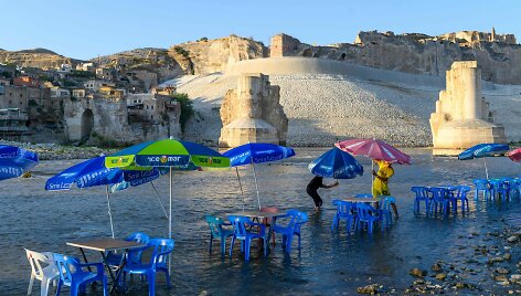 Turkijos miestas Chasankeifas (Hasankeyf)