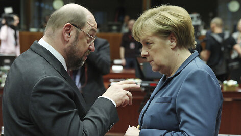M.Schulzas ir A.Merkel 2013 metais