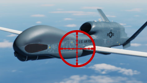 JAV žvalgybinis dronas „Global Hawk“