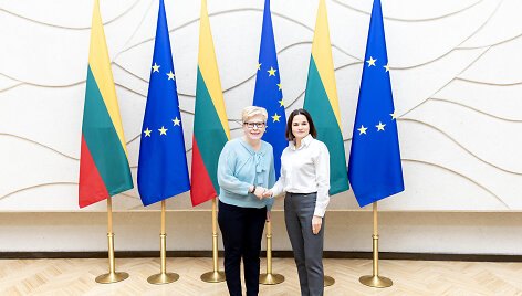 Ingrida &Scaron;imonytė ir Svetlana Cichanouskaja