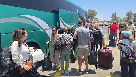 I&scaron; Izraelio evakuojami lietuviai pasiekė pasienį su Jordanija